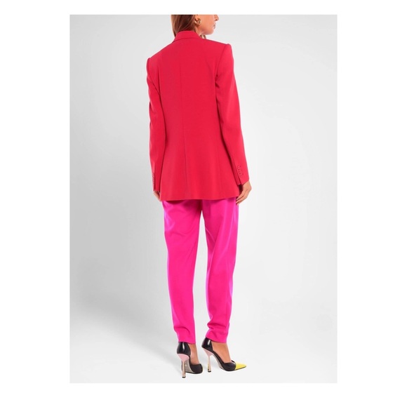 New! Rare RED VALENTINO Single-Breasted Long Blazer in Fuchsia - Picture 3 of 13